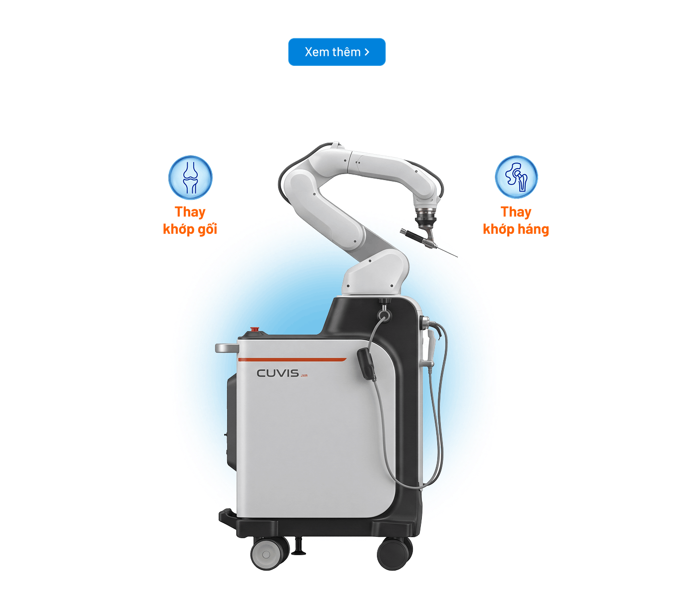 Robot Cuvis hỗ trợ phẫu thuật thay khớp