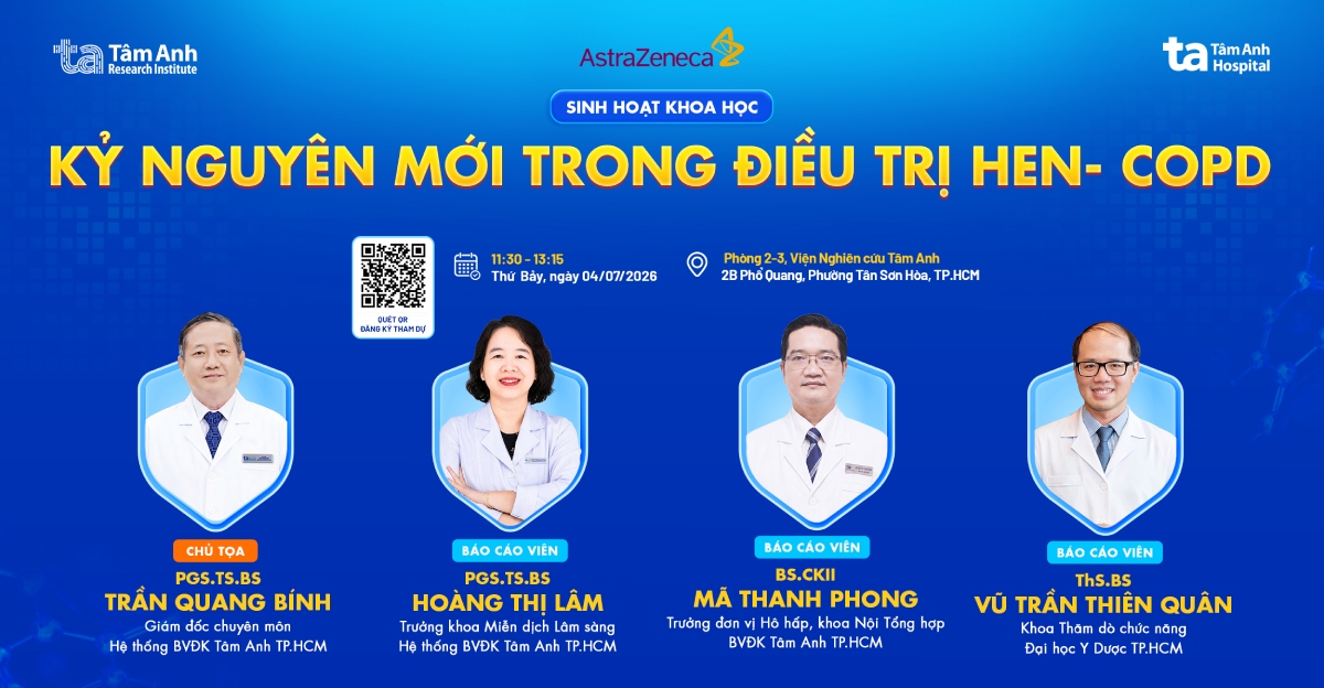 Sinh hoạt khoa học: Kỷ nguyên mới trong điều trị Hen – COPD