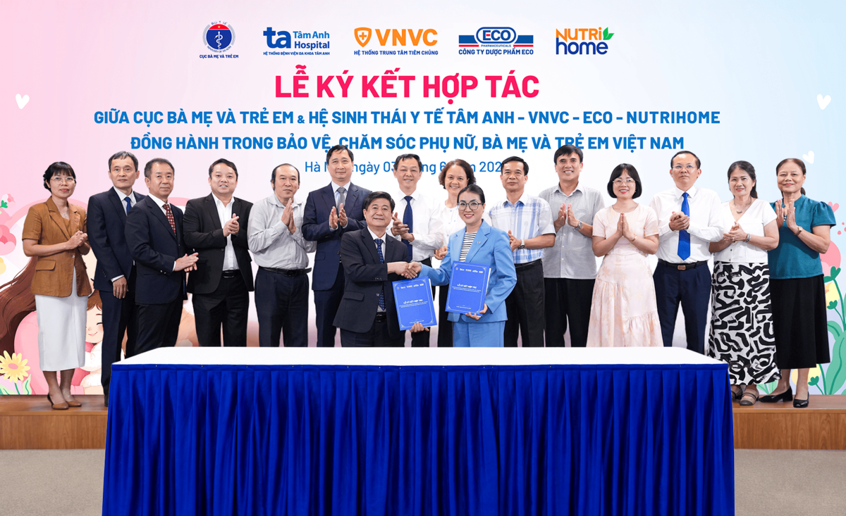 Hệ sinh thái Tâm Anh - VNVC- ECO - Nutrihome hợp tác cùng Cục Bà mẹ và Trẻ em