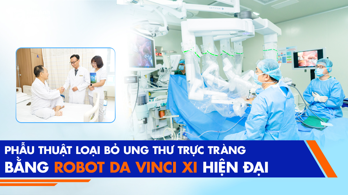 video phẫu thuật loại bỏ ung thư đại tràng bằng robot