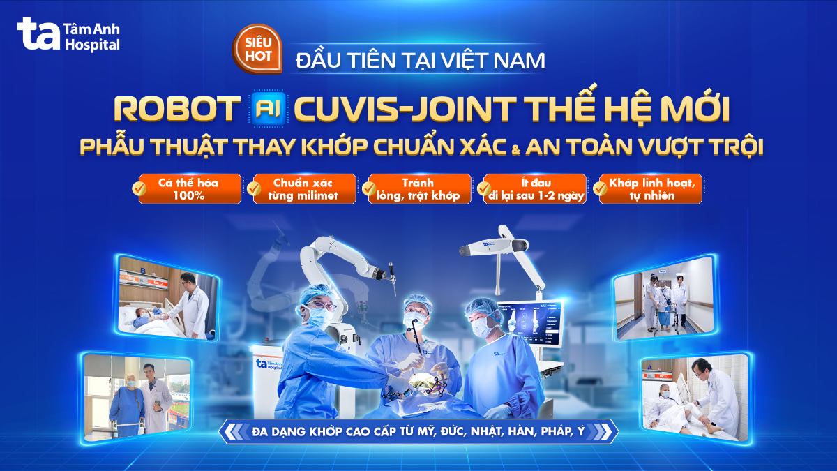 robot ai cuvis-joint thay khớp chủ động hoàn toàn đầu tiên tại vn