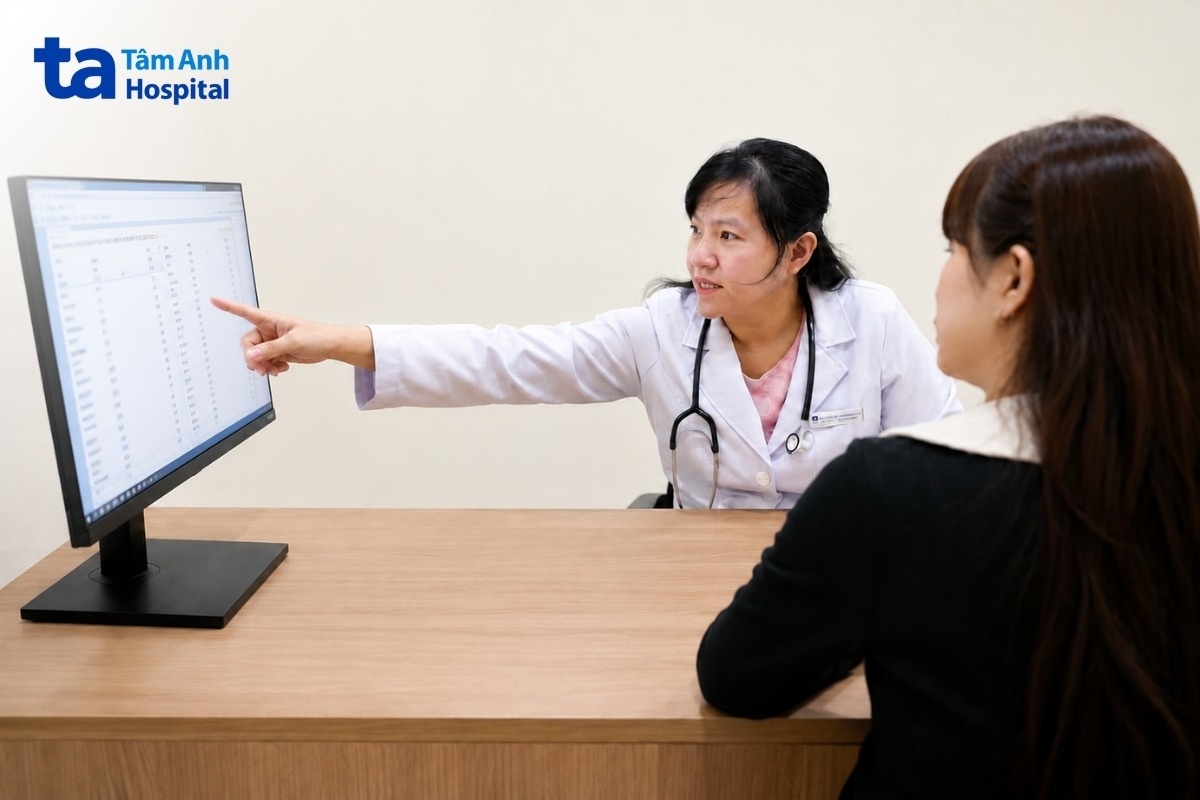 bác sĩ linh đang tư vấn bệnh
