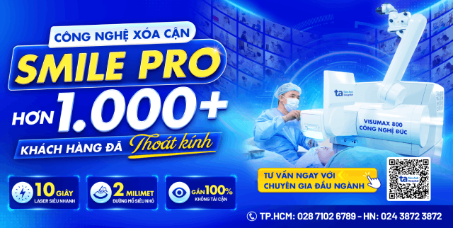 Banner công nghệ xóa cận SMILE PRO