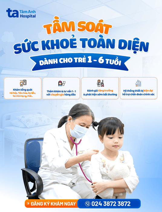 banner tầm soát sức khỏe toàn diện trẻ 1 đến 6 tuổi