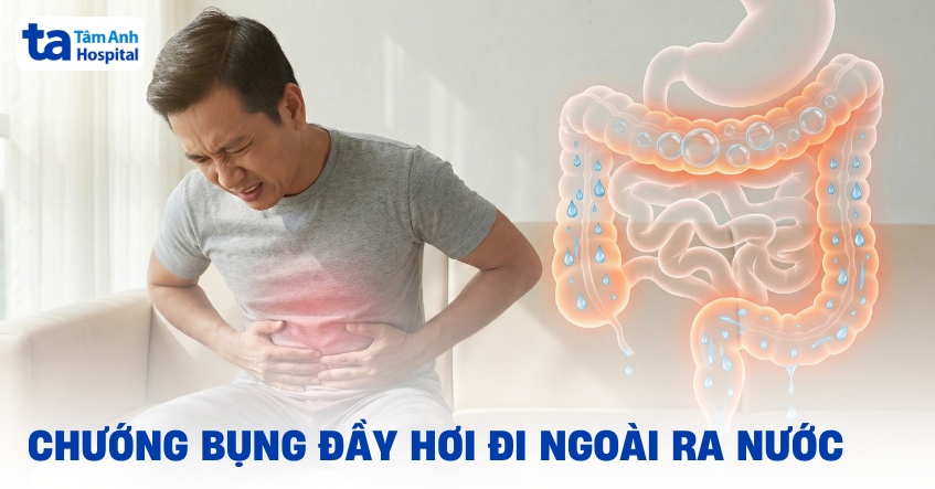 Chướng bụng đầy hơi đi ngoài ra nước và thận trọng dành cho cha mẹ