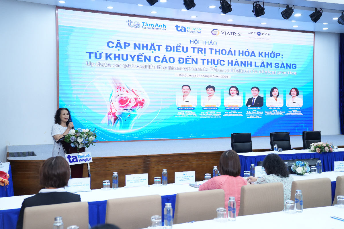 Chuyên gia phát biểu về điều trị thoái hóa khớp
