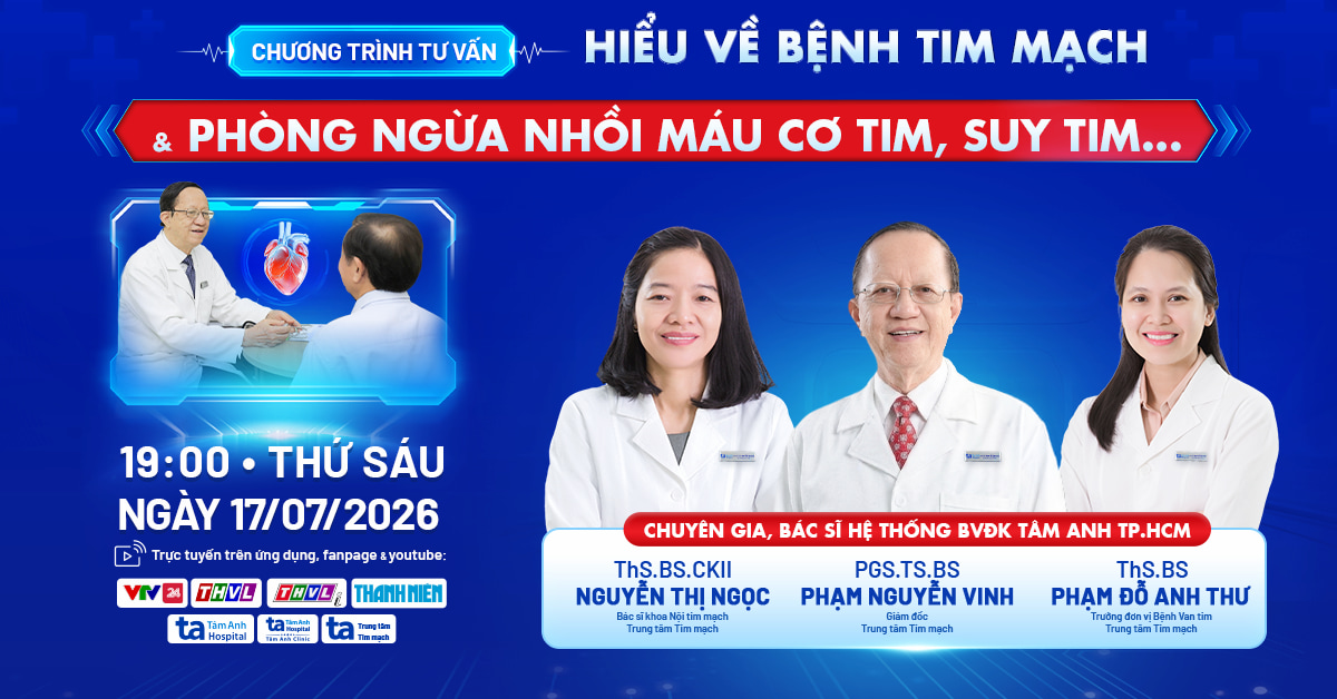 Hiểu về bệnh tim mạch & phòng ngừa nhồi máu cơ tim, suy tim