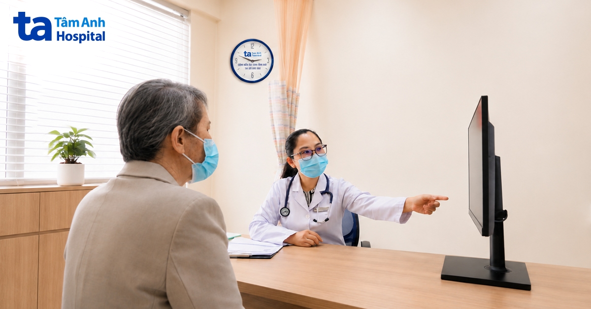 Khó thở, huyết áp cao do cơn hen bội nhiễm