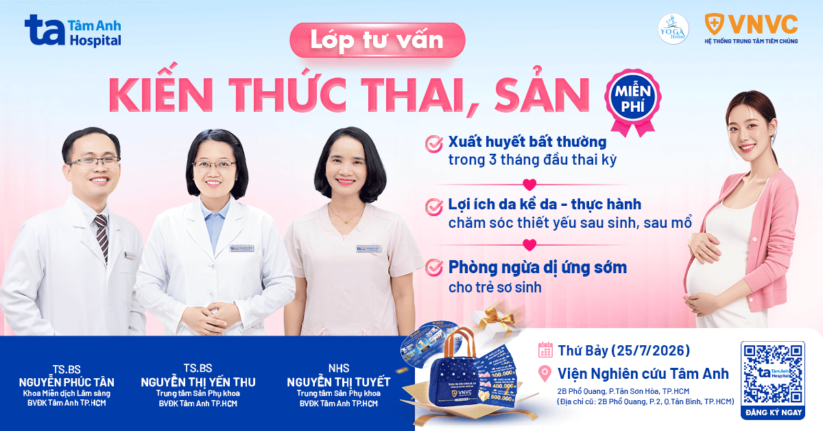 Lớp học tiền sản số 13, BVĐK Tâm Anh TP.HCM, Ngày 25/7/2026