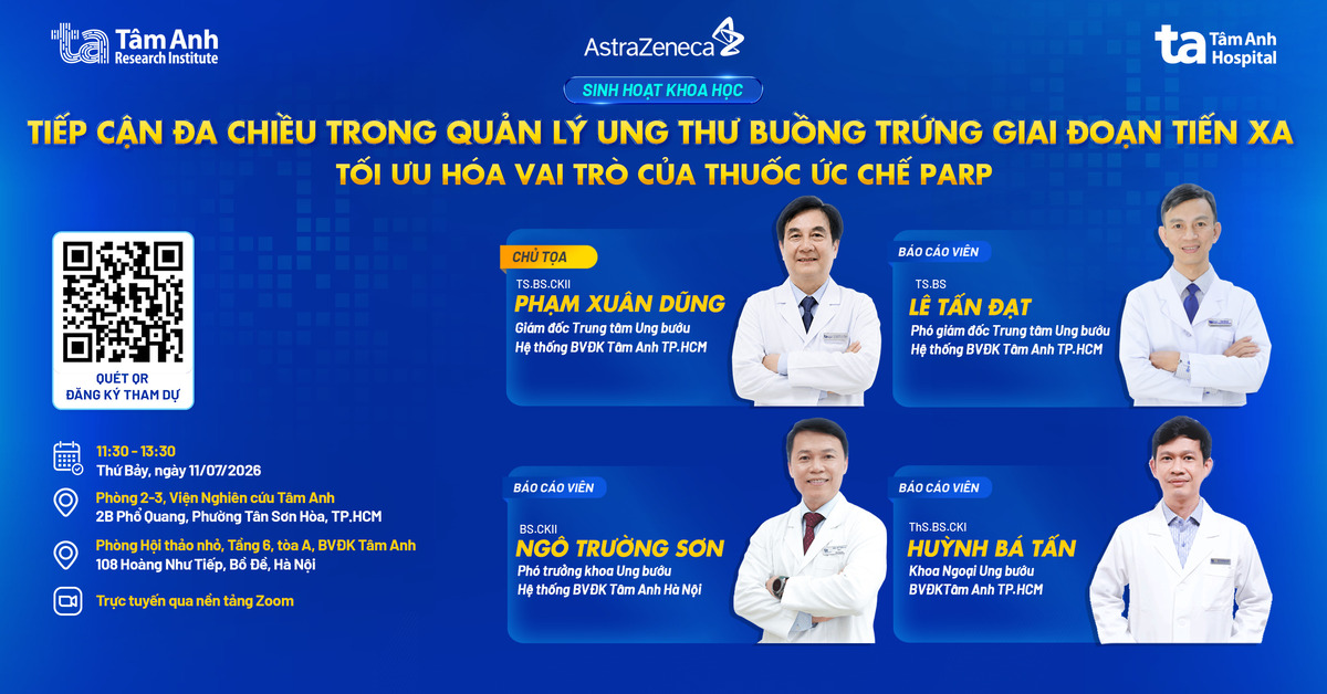 Tiếp cận đa chiều trong quản lý ung thư buồng trứng giai đoạn tiến xa