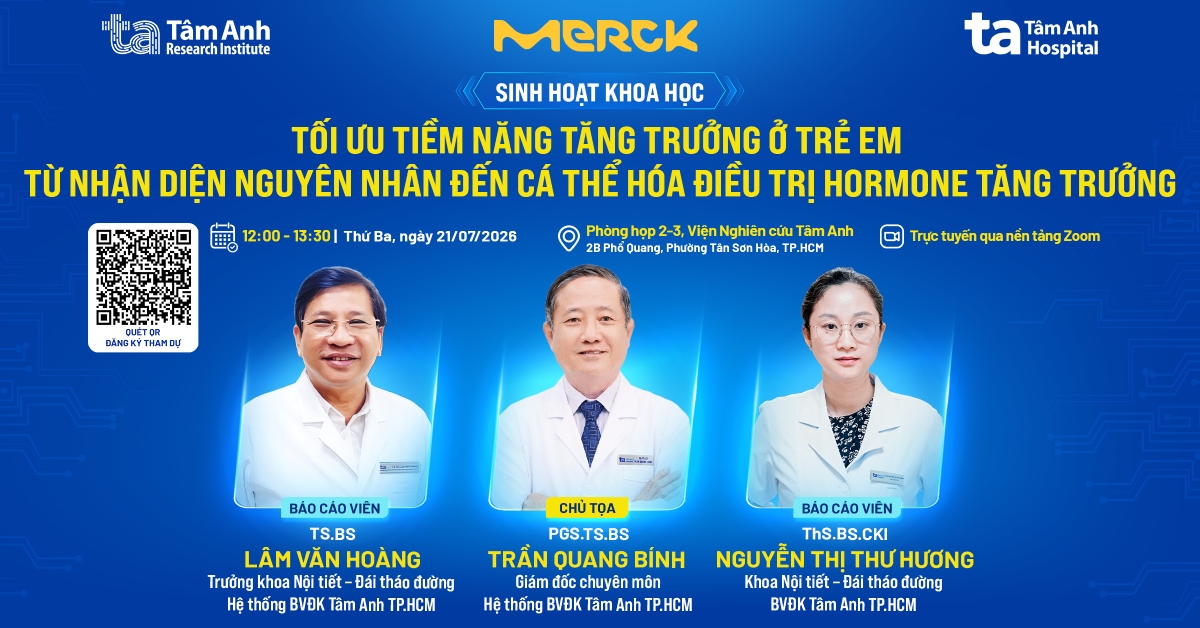 Tối ưu tiềm năng tăng trưởng ở trẻ em: Từ nhận diện nguyên nhân đến cá thể hóa điều trị hormone tăng trưởng