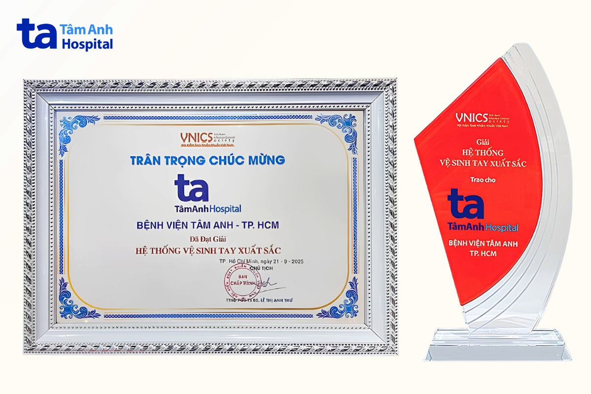 tâm anh được trao giải hệ thống vệ sinh tay xuất sắc