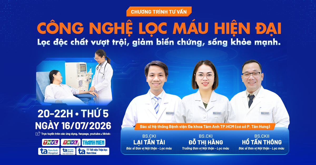 Công nghệ lọc máu hiện đại: Lọc độc chất vượt trội, giảm biến chứng, sống khỏe mạnh