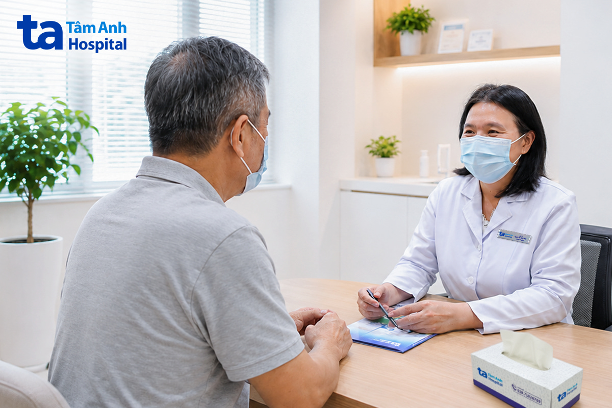 Bác sĩ Thảo tư vấn tình trạng tái hẹp mạch vành của người bệnh