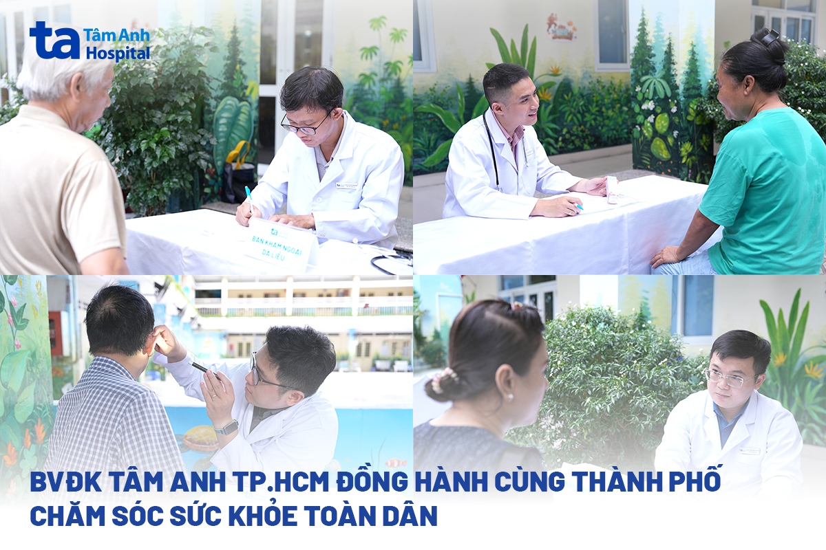 Hệ thống Bệnh viện Đa khoa Tâm Anh TP.HCM khám sức khỏe cho gần 300 người dân phường Chợ Quán, đồng hành cùng thành phố chăm sóc sức khỏe toàn dân