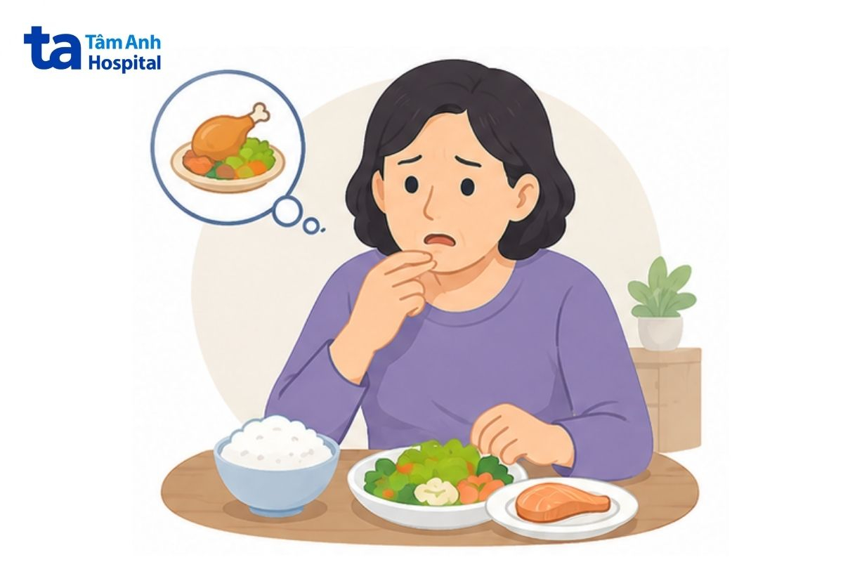 cảm thấy đói và mệt mỏi