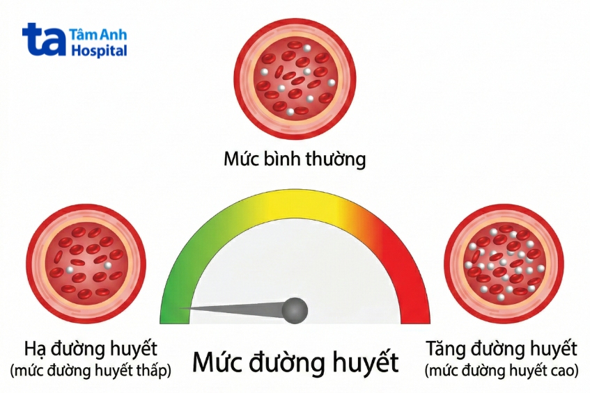 chỉ số đường huyết thường xuyên nằm ngoài khoảng bình thường
