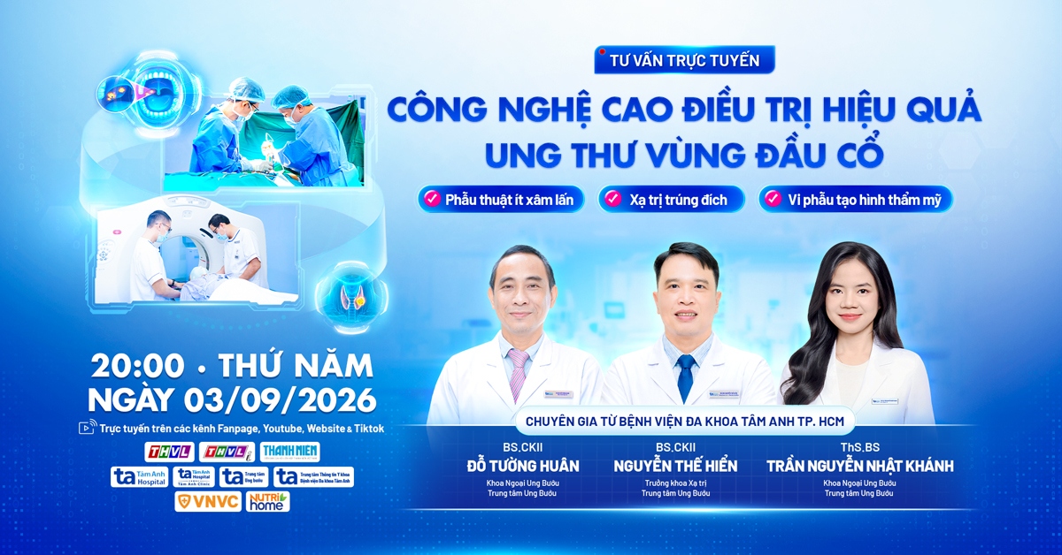 Công nghệ cao điều trị ung thư vùng đầu cổ – Phẫu thuật ít xâm lấn, xạ trị hiện đại và vi phẫu tạo hình