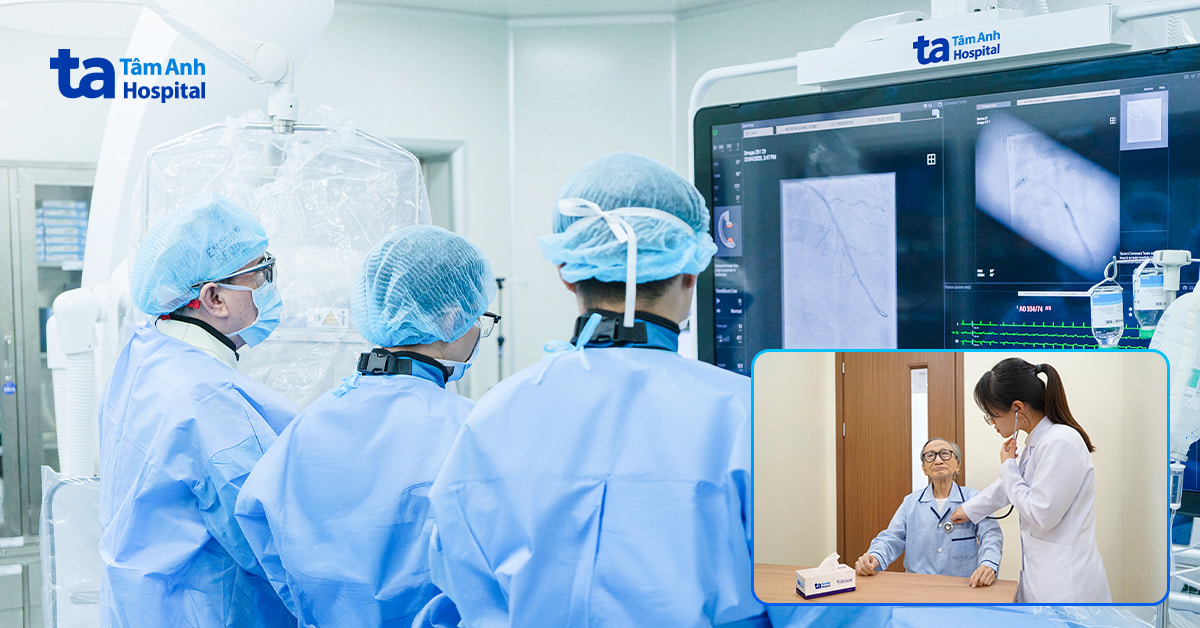 Đặt stent cứu cụ ông gần 100 tuổi nhồi máu cơ tim