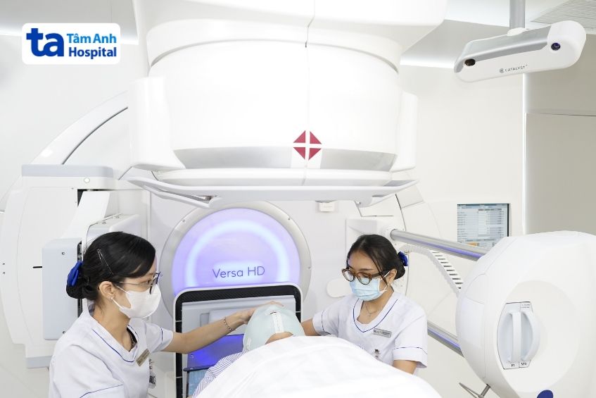 người bệnh được xạ trị
