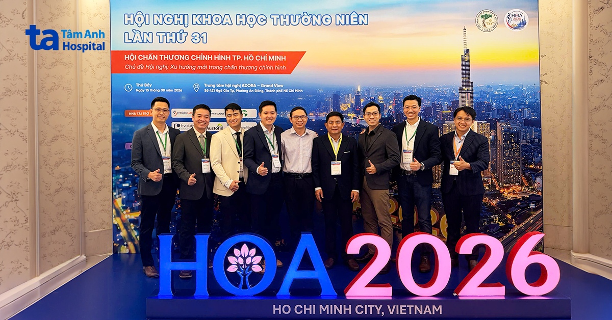Tâm Anh với loạt báo cáo ấn tượng về Robot AI thay khớp tại hội nghị chấn thương chỉnh hình 2026