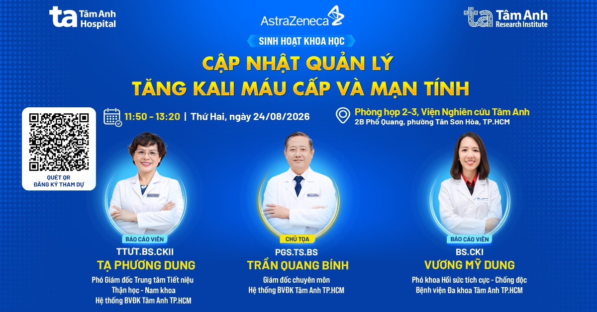 Sinh hoạt khoa học “Cập nhật quản lý tăng kali máu cấp và mạn tính”