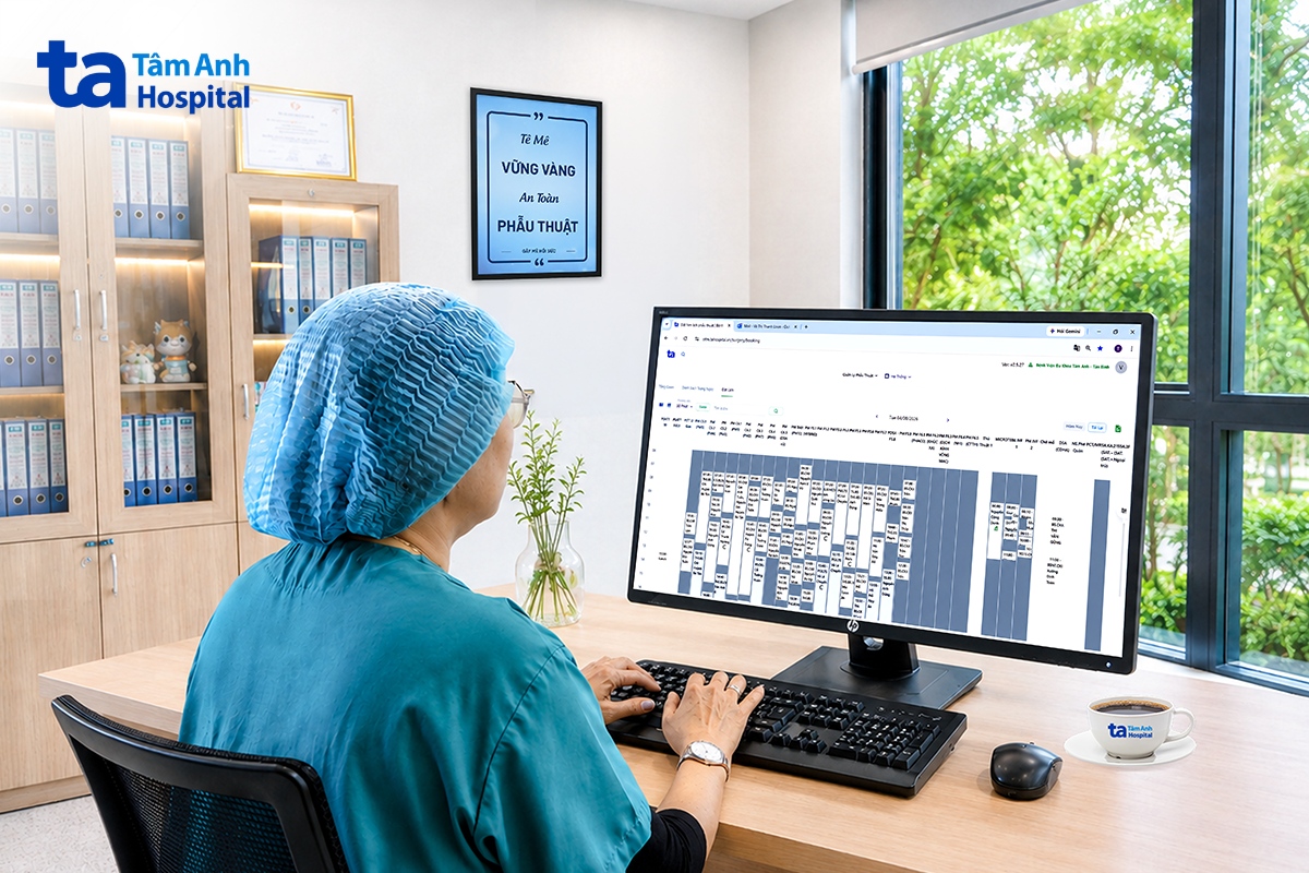 sử dụng phần mềm điều phối phòng mổ (OTM)