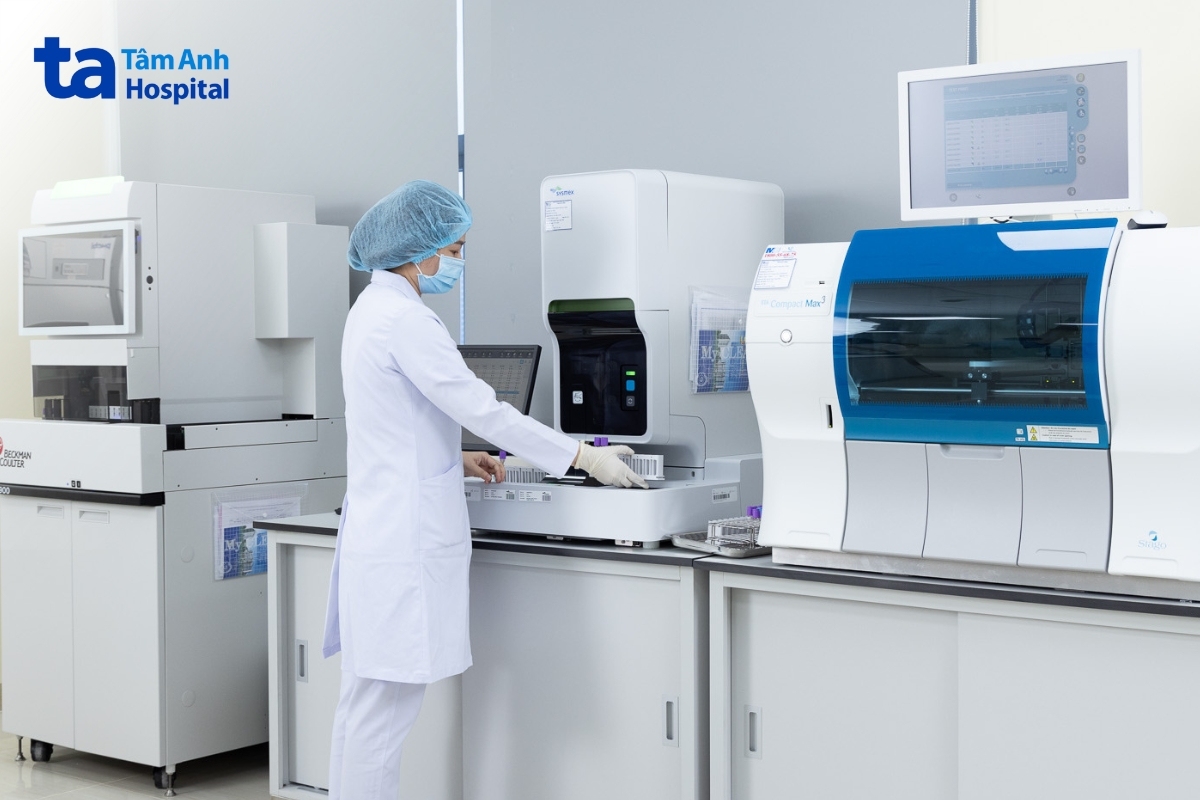 trang bị hệ thống xét nghiệm tiên tiến