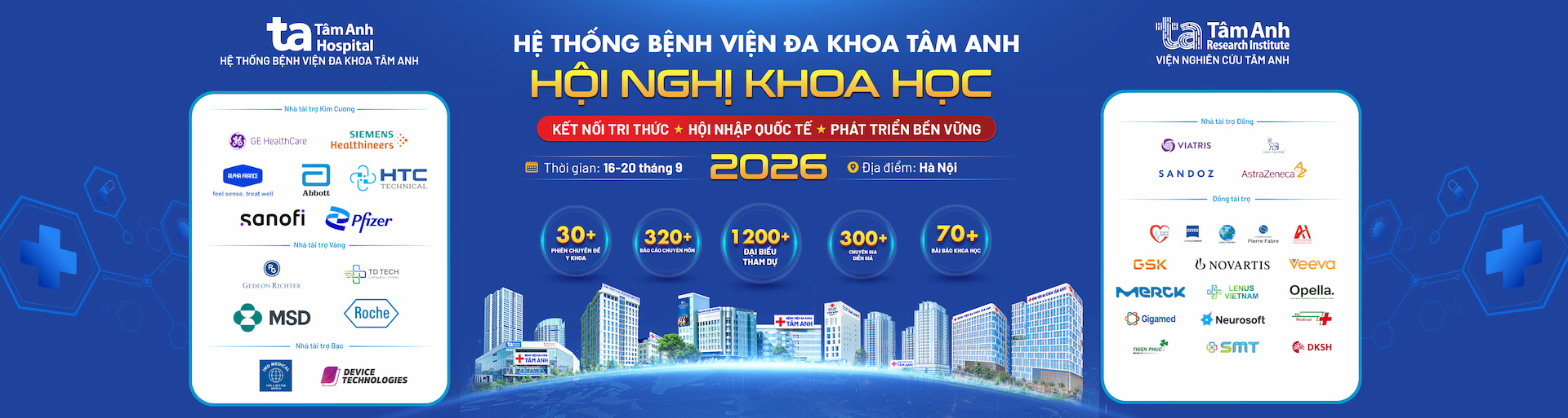 banner hệ thống bệnh viện đa khoa tâm anh hội nghị khoa học