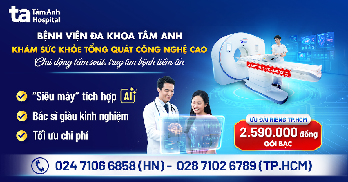 banner khám sức khỏe tổng quát công nghệ cao tại bệnh viện tâm anh
