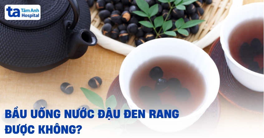bầu uống nước đậu đen rang được không
