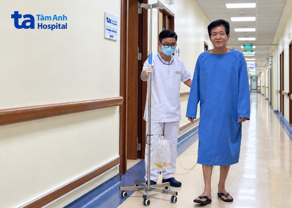 bệnh nhân phục hồi sau phẫu thuật
