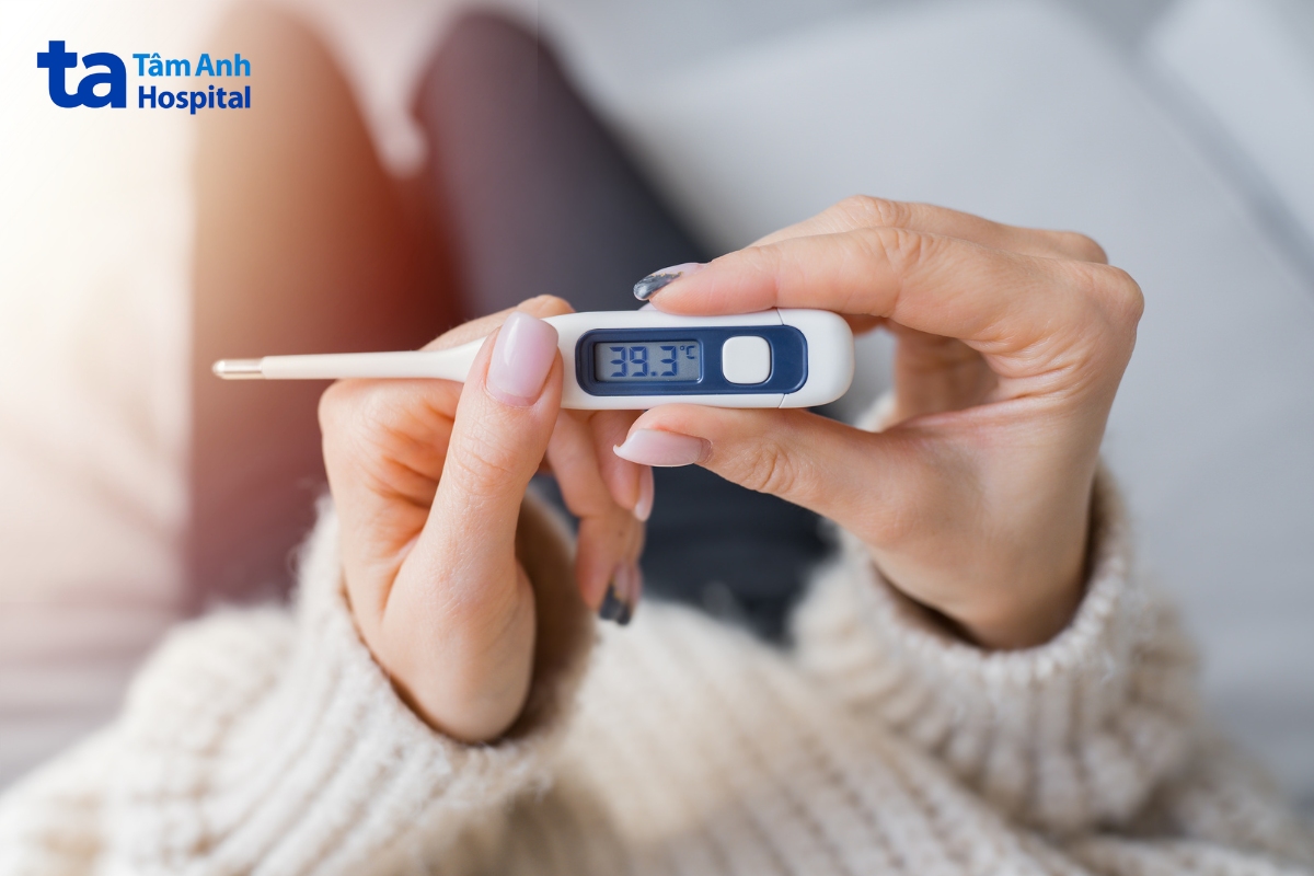 bị sốt sau khi tắm
