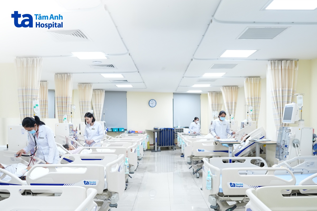 cơ sở vật chất chạy thận tiên tiến