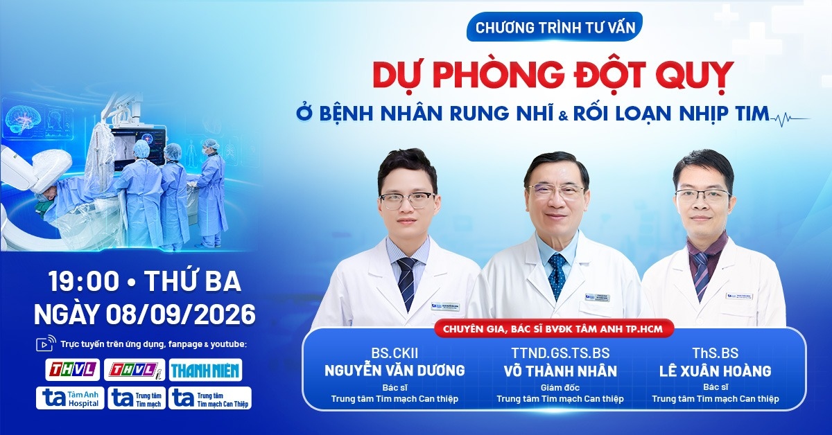 Dự phòng đột quỵ ở bệnh nhân rung nhĩ và rối loạn nhịp tim