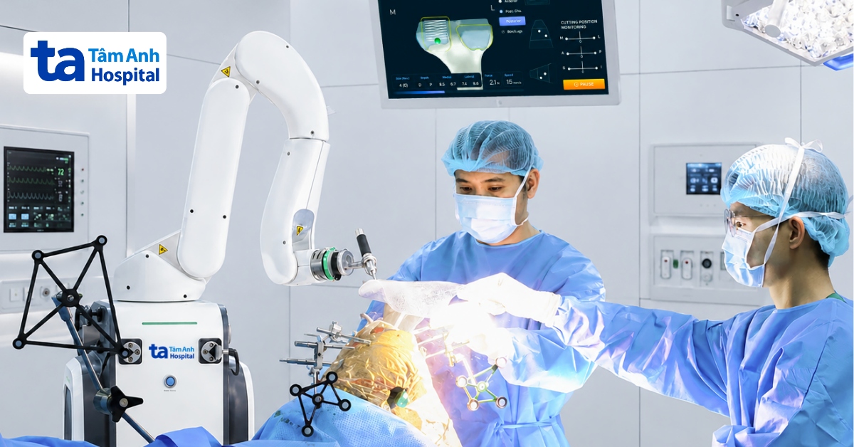 Robot giúp thay hai khớp gối lớn hơn bình thường