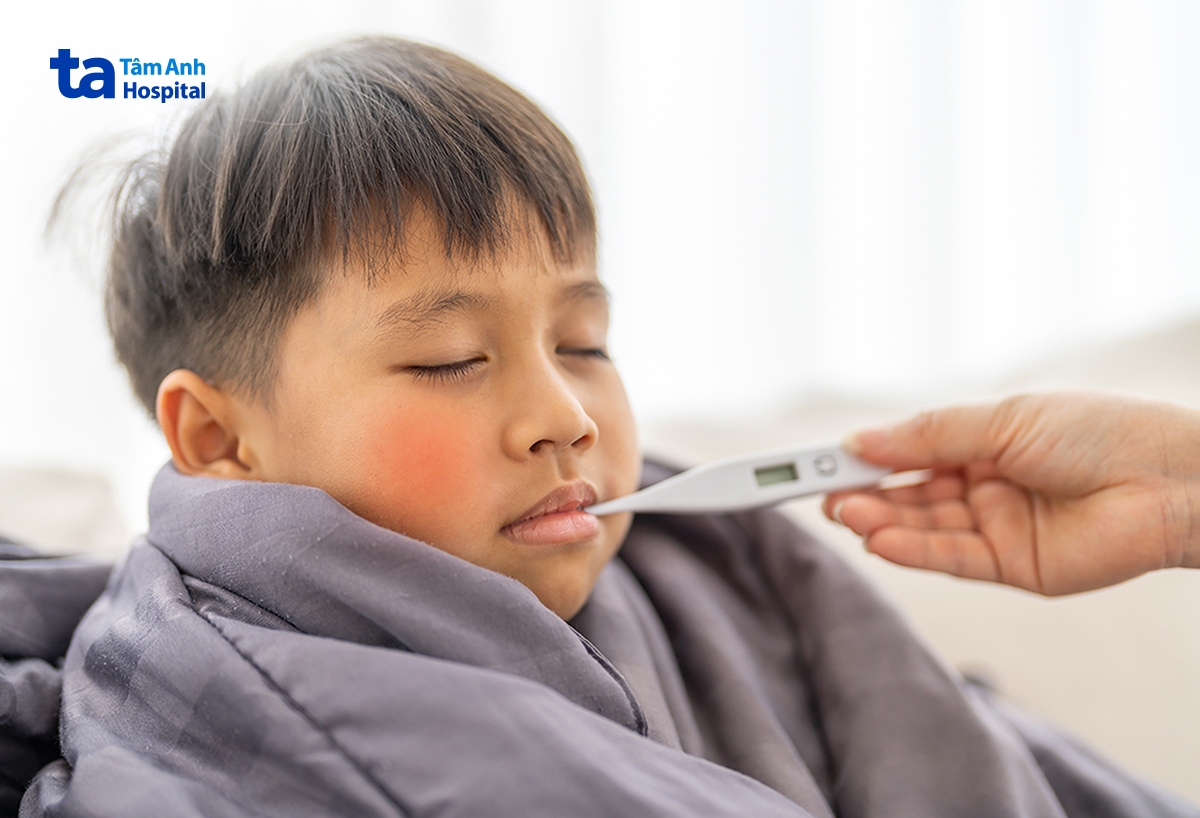 thân nhiệt của trẻ đo tại nách trên 37,5 độ c được coi là sốt