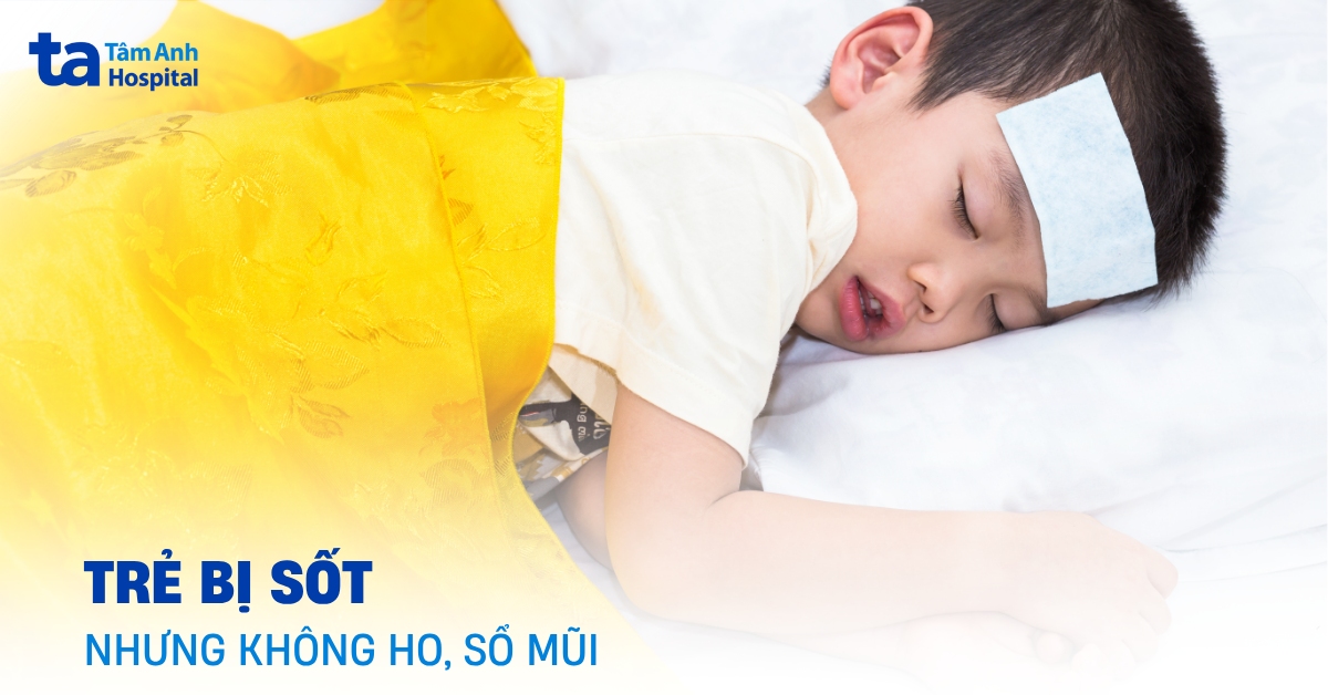 Trẻ bị sốt nhưng không ho sổ mũi khi nào cần gặp bác sĩ?
