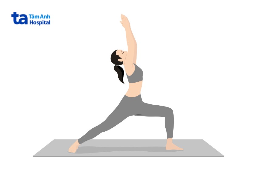 yoga tư thế chiến binh cho người viêm khớp dạng thấp