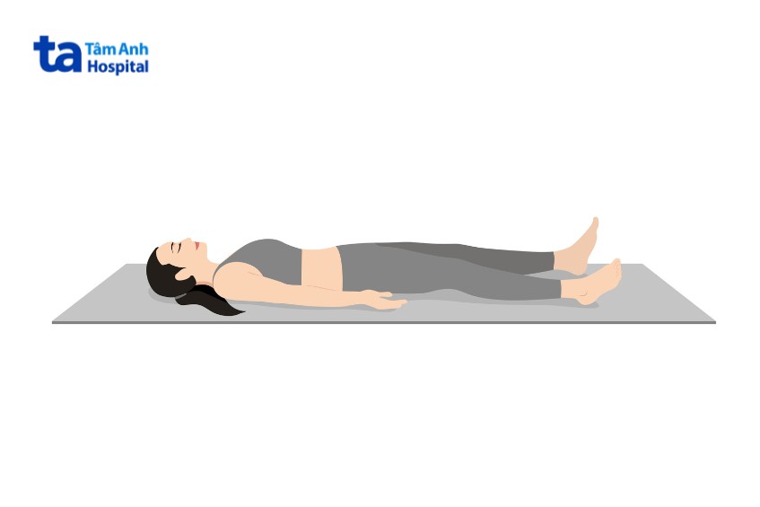 yoga tư thế xác chết cho người viêm khớp dạng thấp
