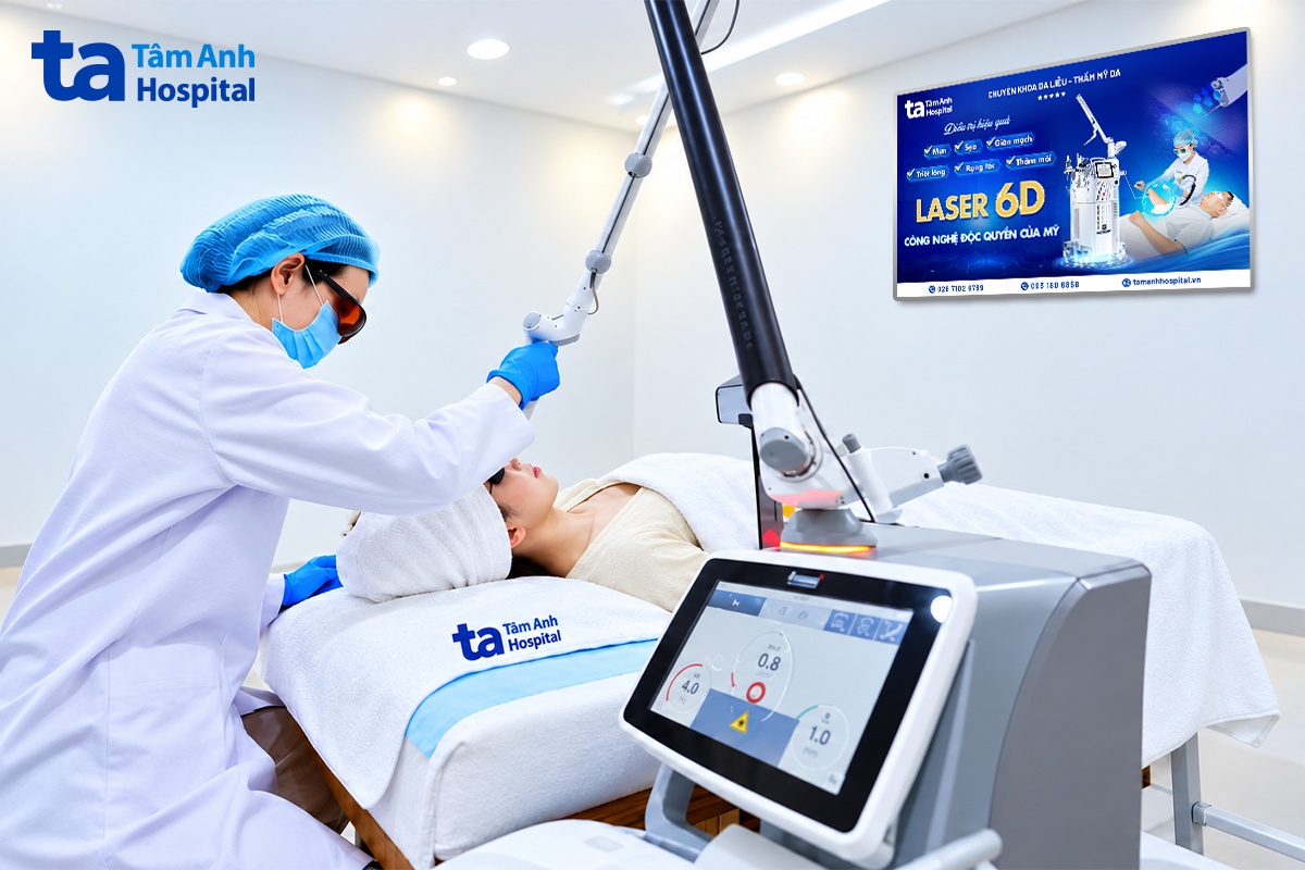 bác sĩ sử dụng laser pico pro điều trị nám chân sâu