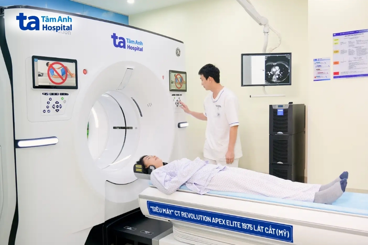 bệnh viện đa khoa tâm anh tphcm trang bị máy ct 1975 lát cắt revolution apex elite (mỹ)