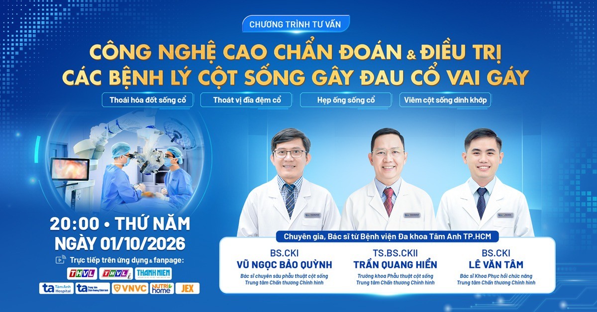 Tư vấn trực tuyến: Công nghệ cao chẩn đoán và điều trị các bệnh lý cột sống gây đau cổ vai gáy