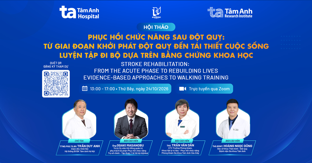 Đăng ký ngay Hội thảo trực tuyến về Phục hồi chức năng sau đột quỵ