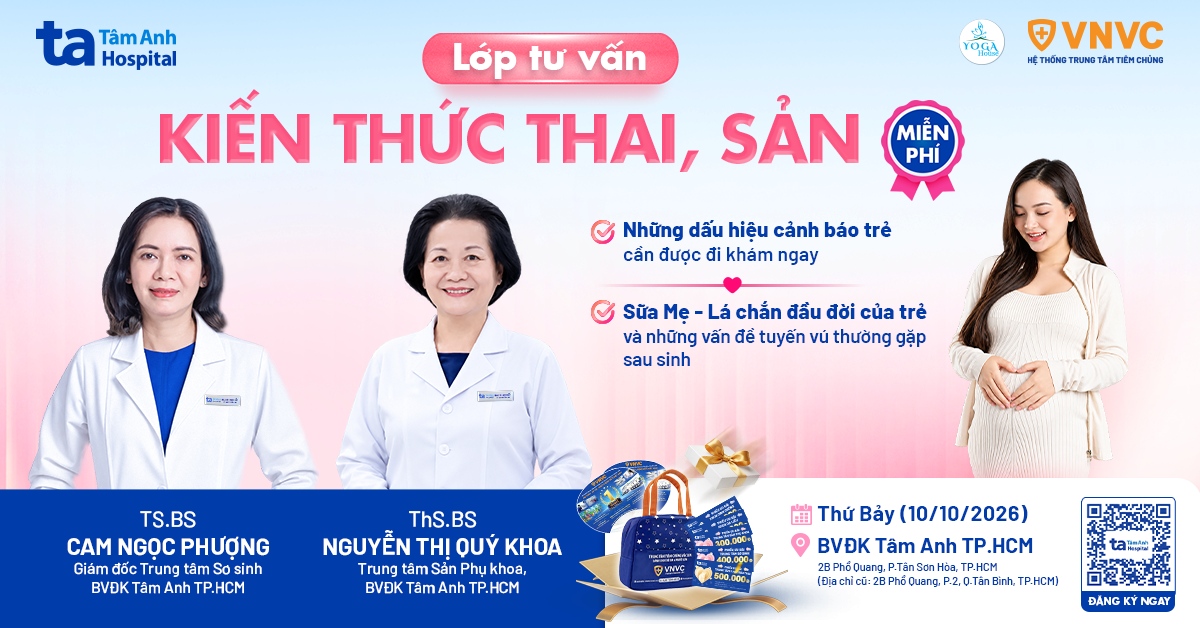 Lớp học tiền sản số 18, BVĐK Tâm Anh TP.HCM, Ngày 10/10/2026