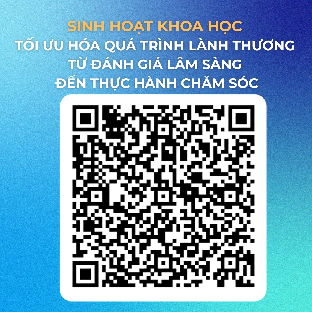 Mã QR Hội thảo khoa học: Tối ưu hóa quá trình lành thương: Từ đánh giá lâm sàng đến thực hành chăm sóc