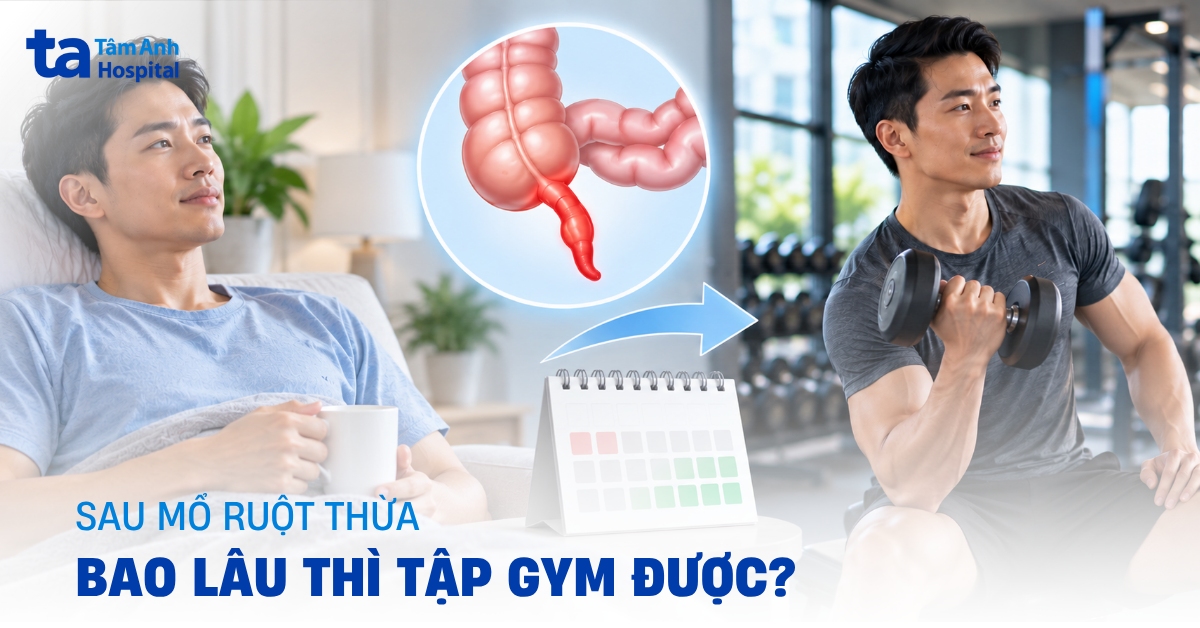 Mổ ruột thừa bao lâu thì tập gym được?