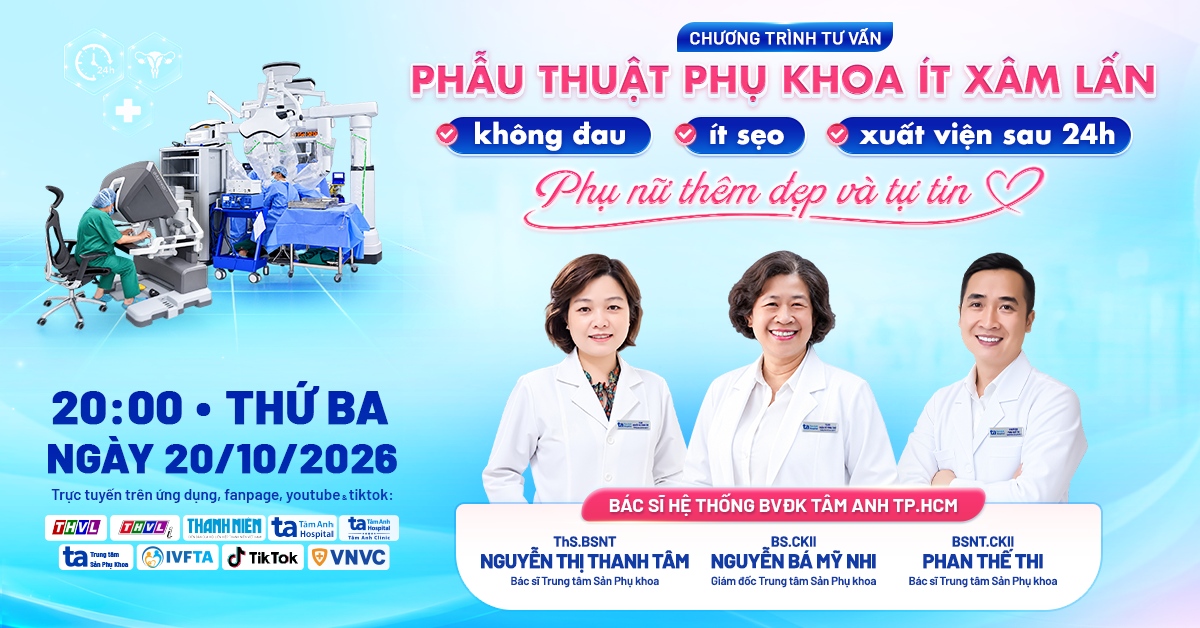 phẫu thuật phụ khoa ít xâm lấn bằng robot: ít đau, ít sẹo, xuất viện sau 24 giờ
