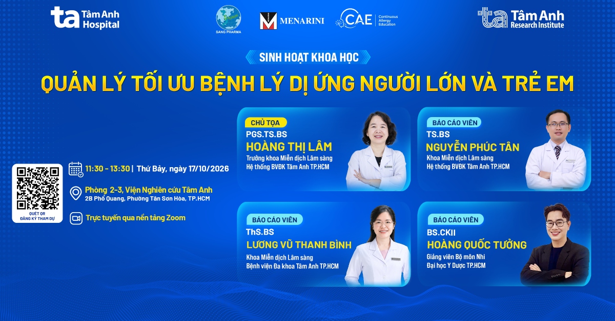 Sinh hoạt khoa học: Quản lý tối ưu bệnh lý dị ứng người lớn và trẻ em