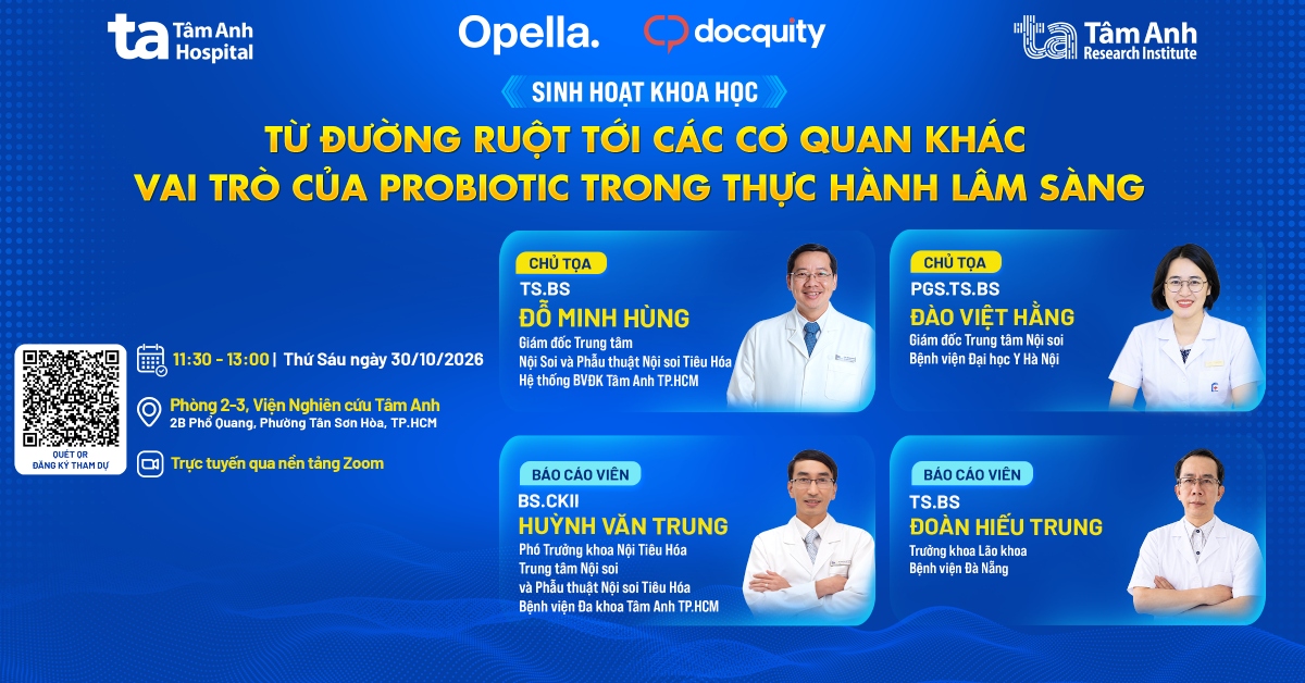 Sinh hoạt khoa học: Từ đường ruột đến các cơ quan khác: Vai trò của Probiotic trong thực hành lâm sàng